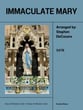 Immaculate Mary SATB choral sheet music cover
